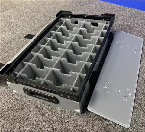 翻盖配套刀卡中空板骨架箱