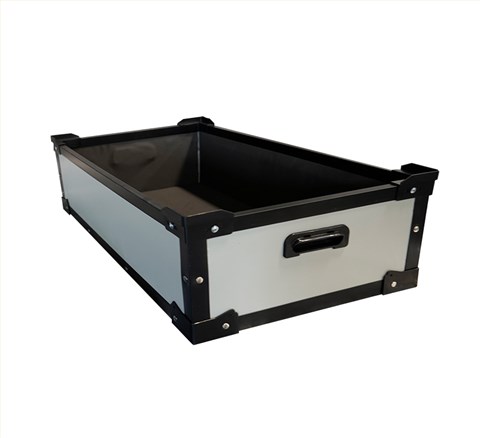 骨架加固可堆叠覆膜中空板箱