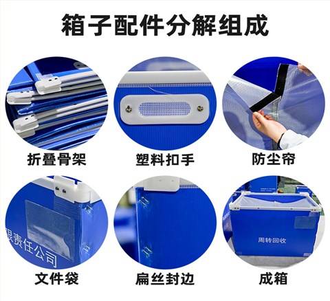 防尘帘中空板骨架箱